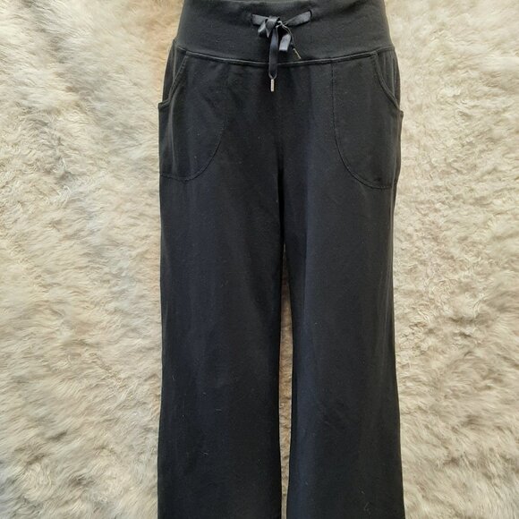 Vintage Lululemon Women's Black Groove Yoga Pants Size 6 - Picture 1 of 10